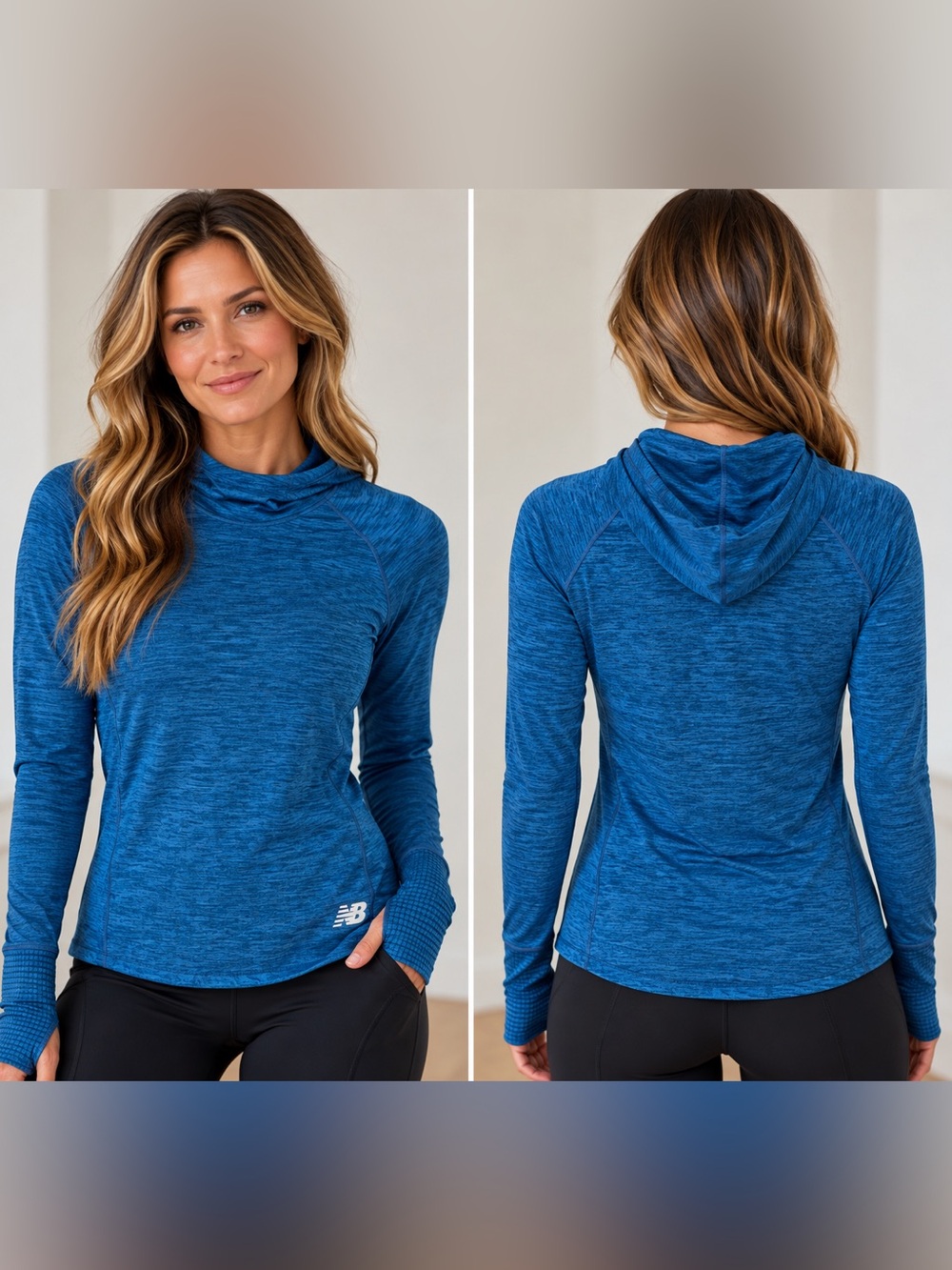 New Balance Women's Hooded Long-Sleeve Running Top
